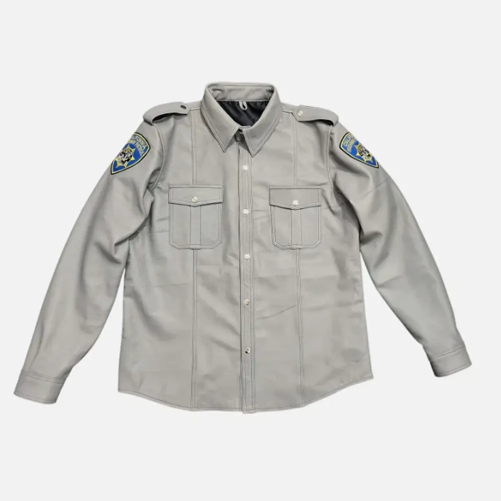 Patrol Style Motorcycle Leather Uniform Set