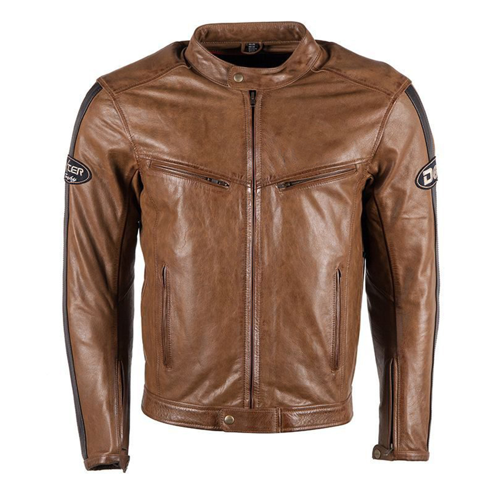 Vintage Brown Leather Motorcycle Jacket