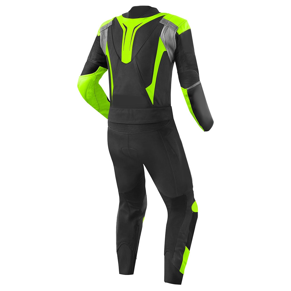 High-Visibility Neon Motorcycle Race Suit