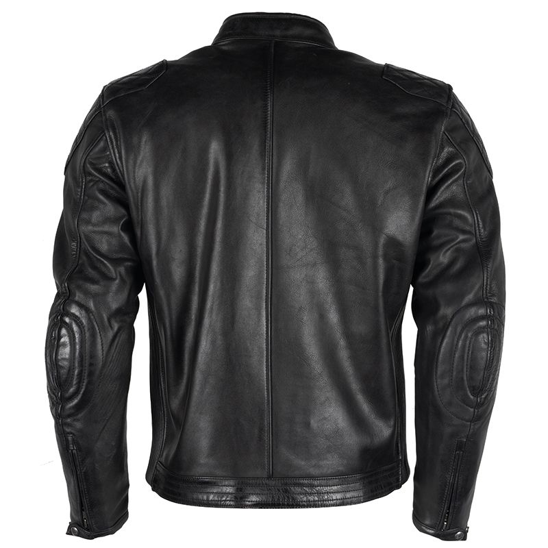 Classic Black Leather Motorcycle Jacket