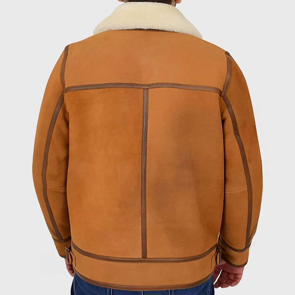 Men’s Classic Camel B3 Shearling Aviator Jacket